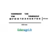 Grand autocollant pour micro tracteur Yanmar