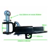 Réglage de la chape coulissante entre 350 et 450 mm