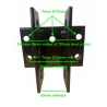 Chape de barre de poussée Yanmar YM pour axe Ø20 mm