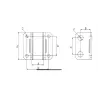 Perçages de fixation de la chape pour Mitsubishi D1500