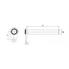 Axe de blocage diamètre 20mm longueur 70mm