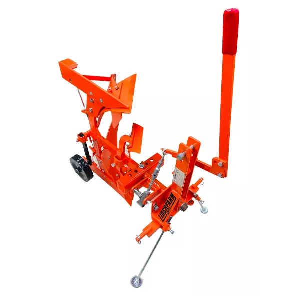 Charrue brabant réversible LIDERFARM 12 pouces pour microtracteur, vue d’ensemble Charrue brabant réversible LIDERFARM 12 pouces pour microtracteur, vue d’ensemble